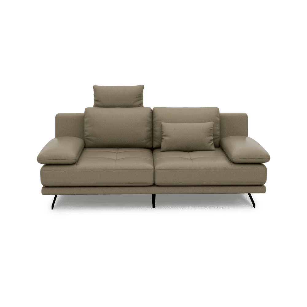 LUPANA – 3-Seater Sofa with Adjustable Seat & Removable Headrest