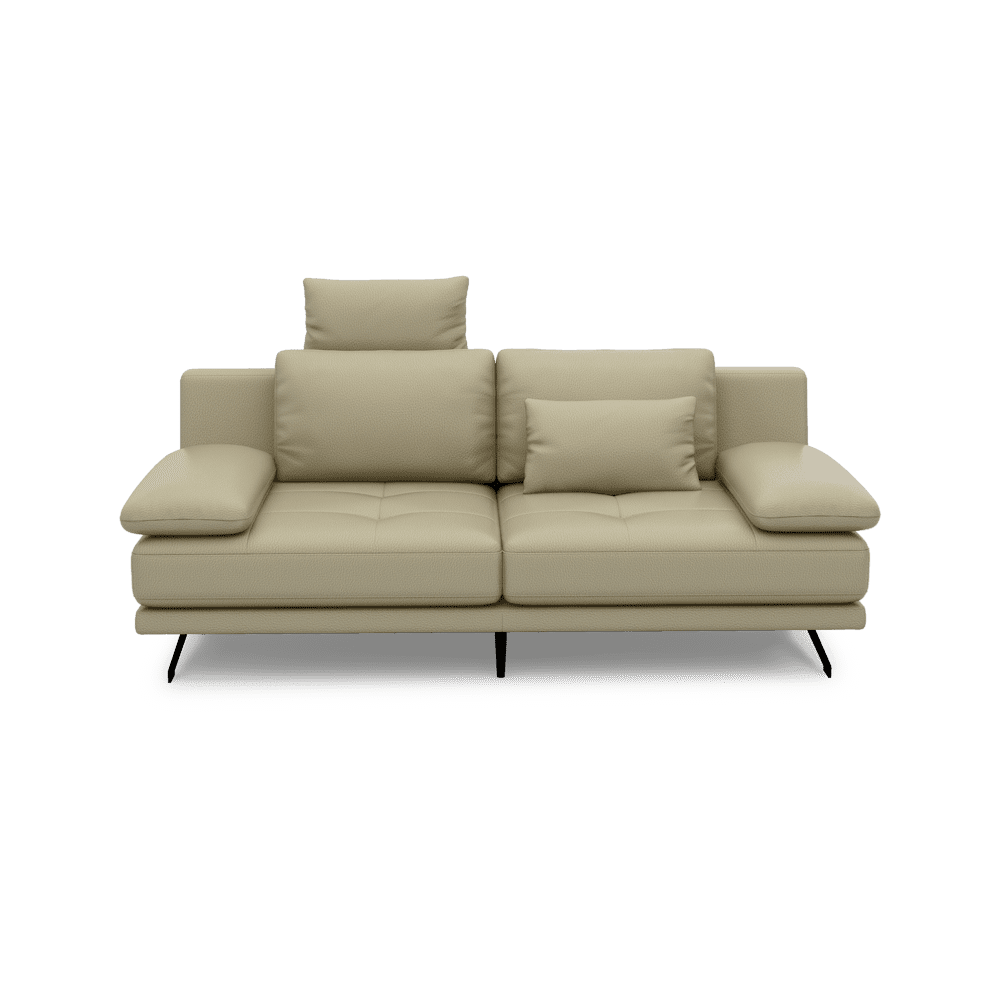 LUPANA – 3-Seater Sofa with Adjustable Seat & Removable Headrest