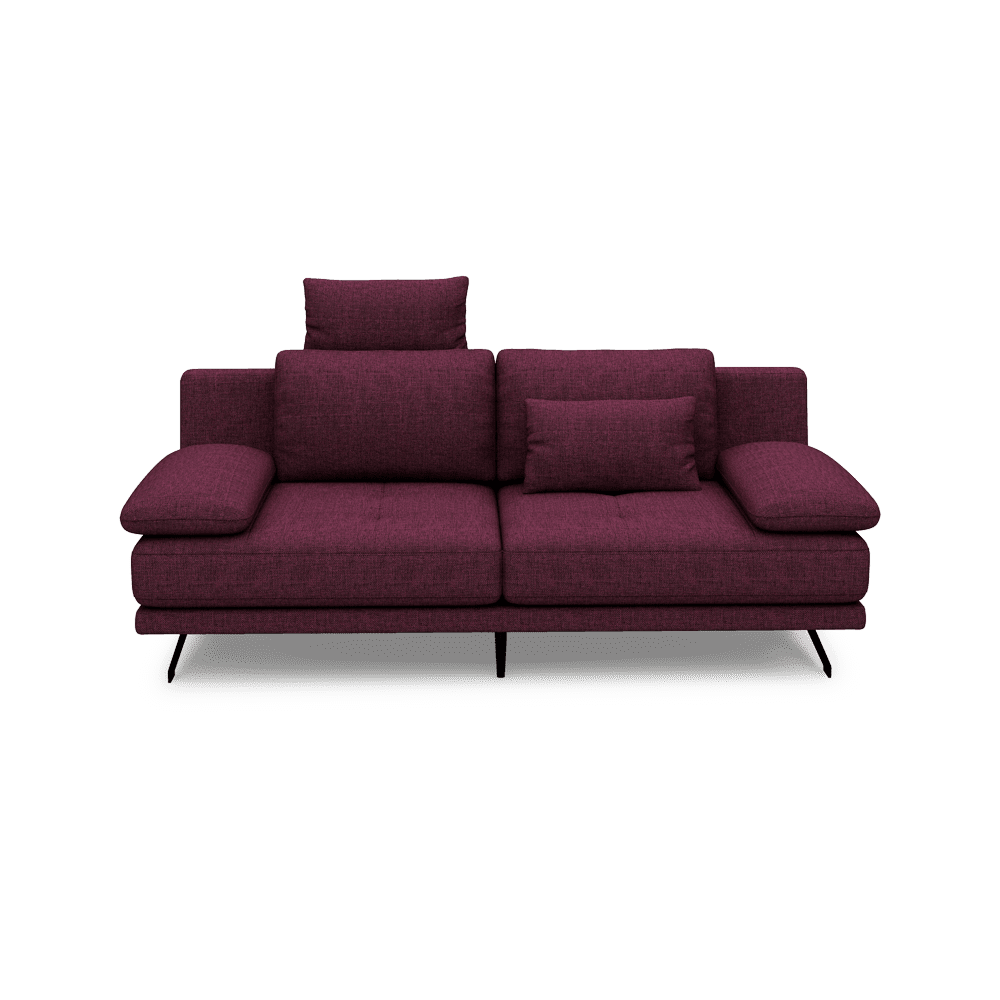 LUPANA – 3-Seater Sofa with Adjustable Seat & Removable Headrest
