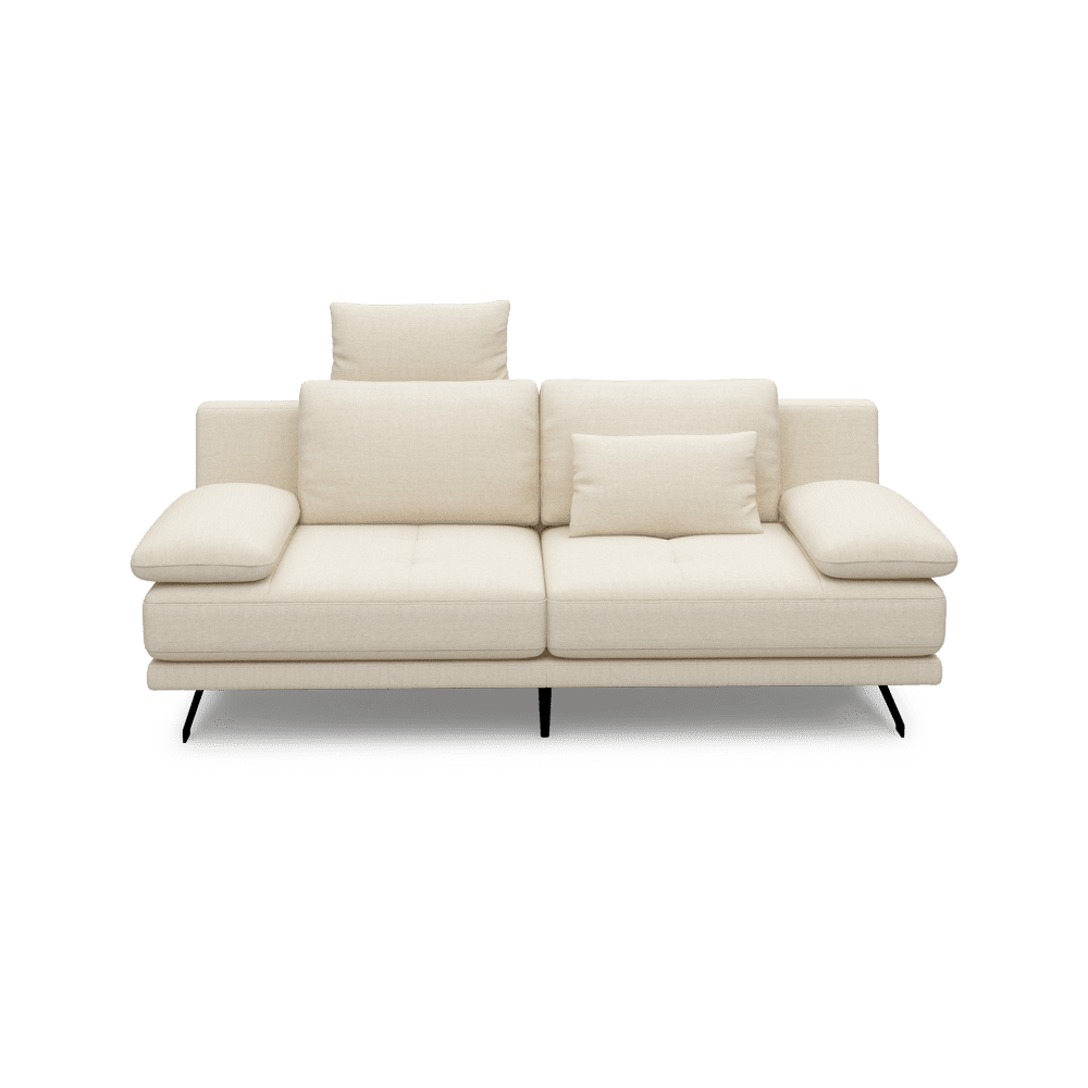 LUPANA – 3-Seater Sofa with Adjustable Seat & Removable Headrest