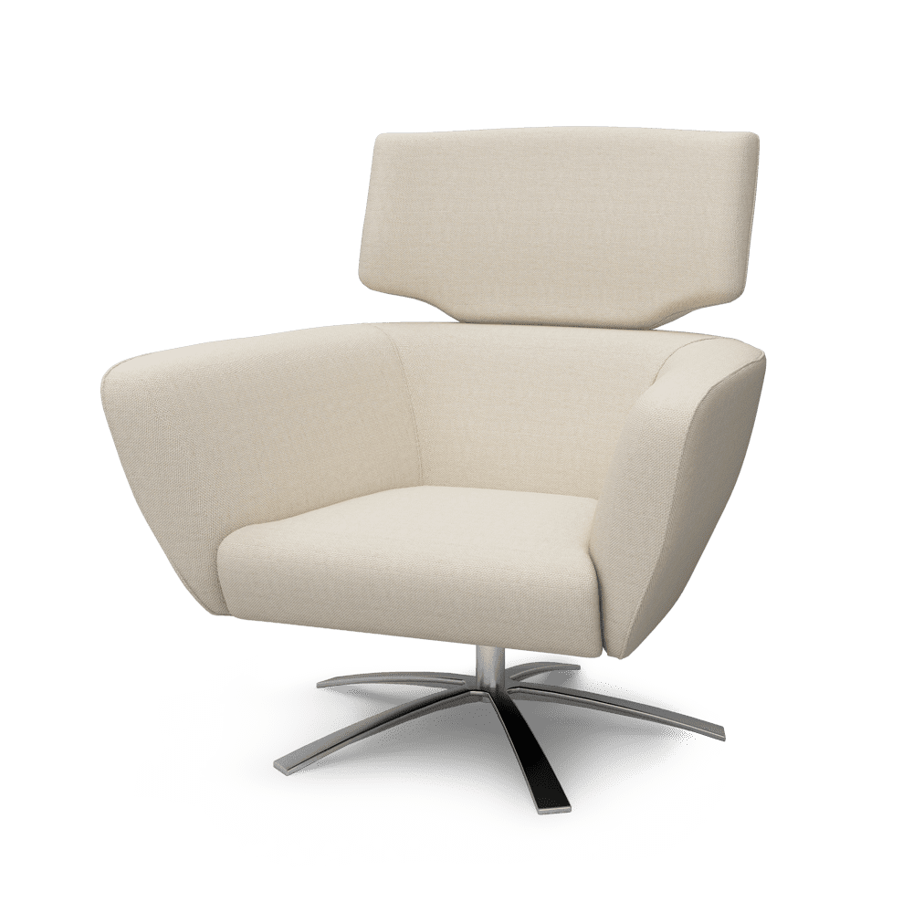 CYNOS – Swivel Fabric Armchair