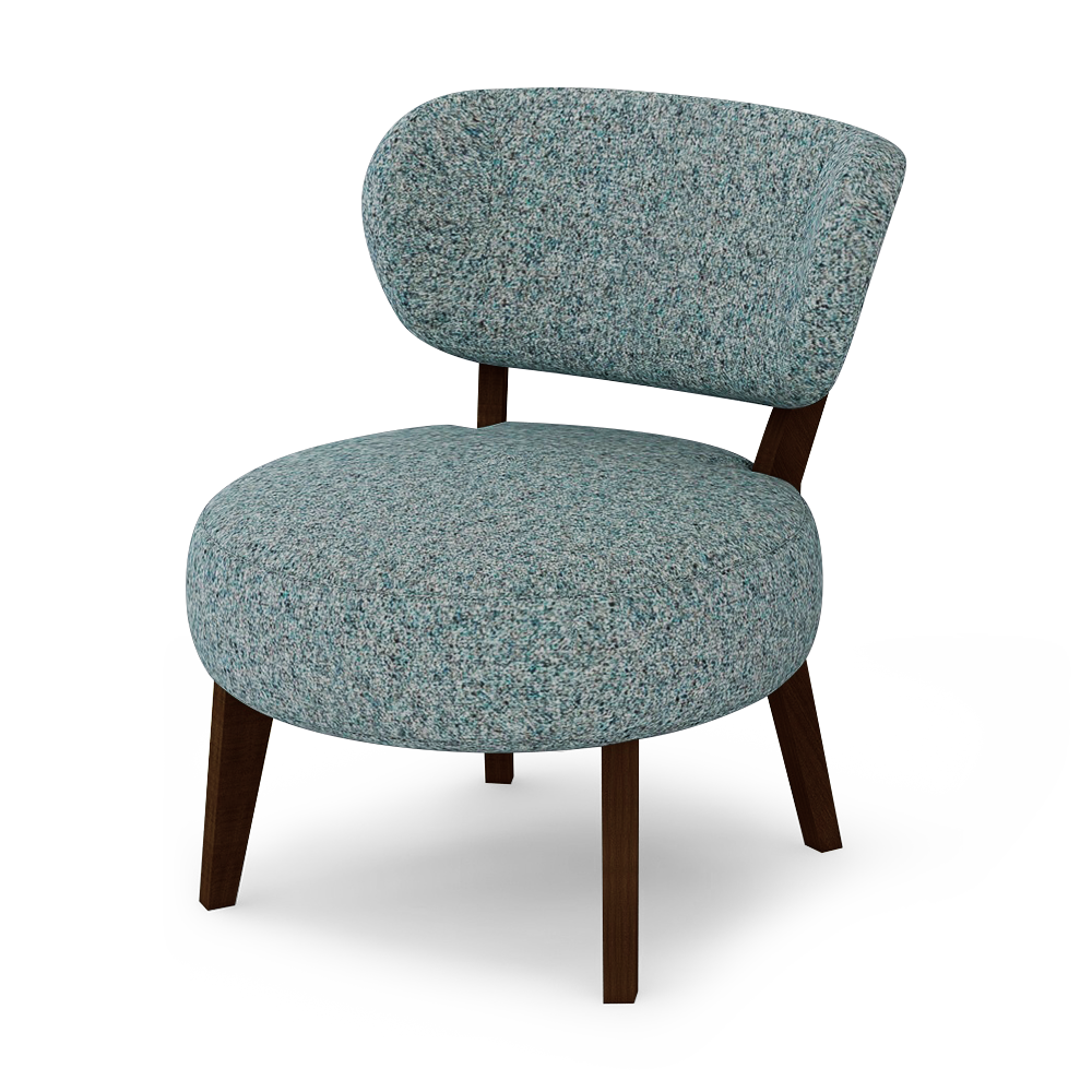 STRADA - Round Fabric Armchair