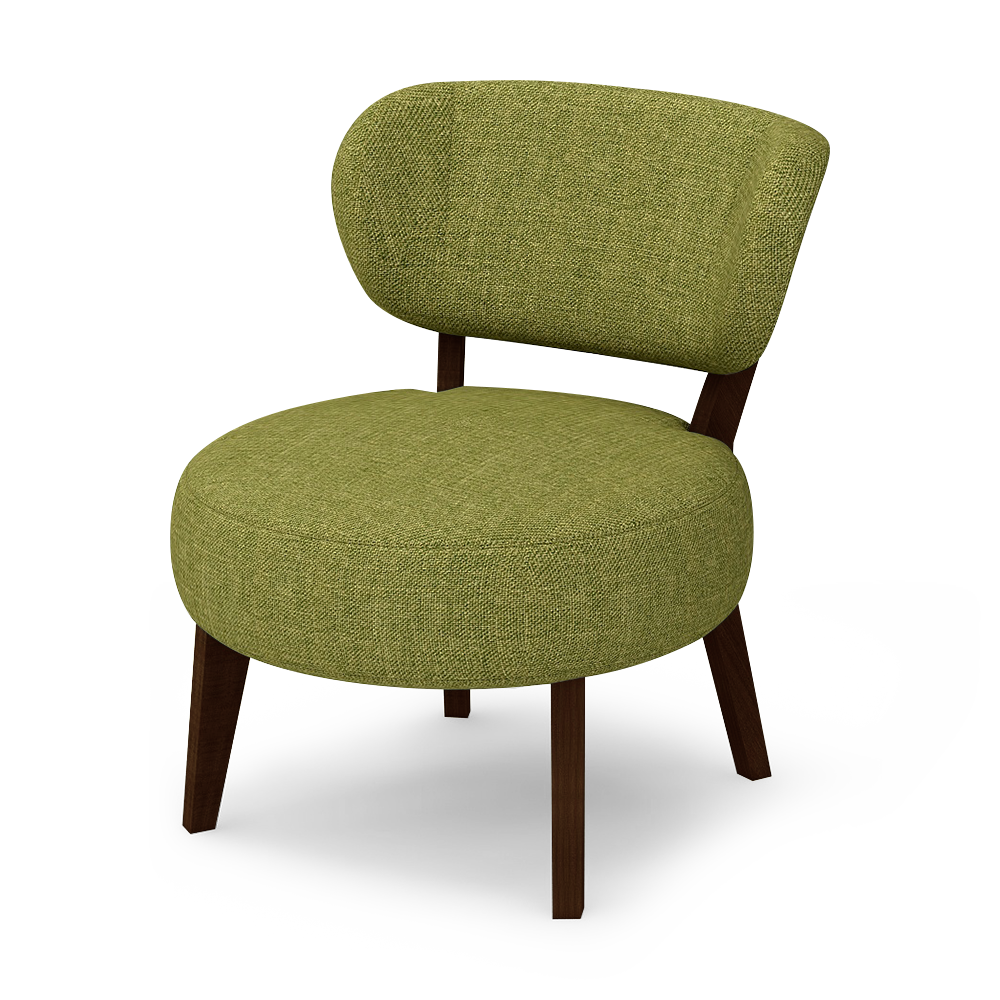 STRADA - Round Fabric Armchair