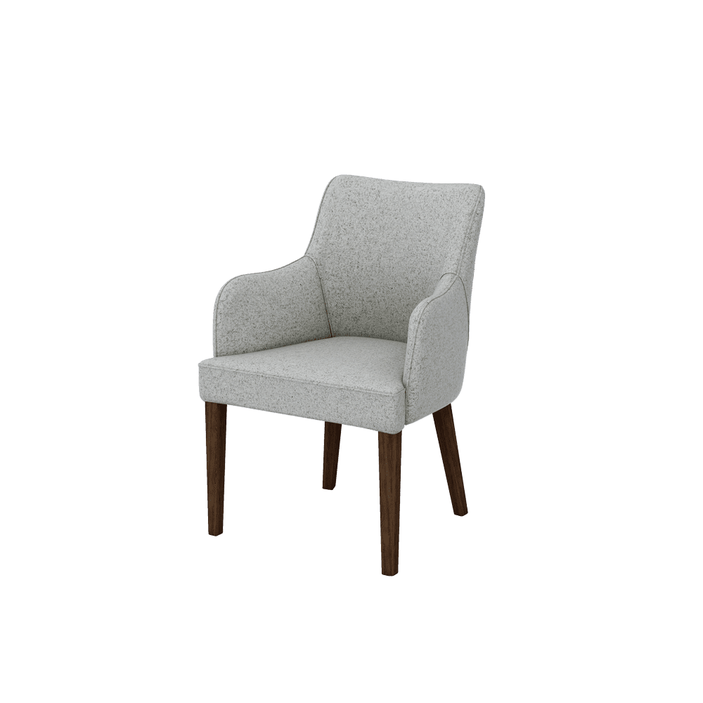 CALISTA – Fabric / Leather Dining Chair with Armrests