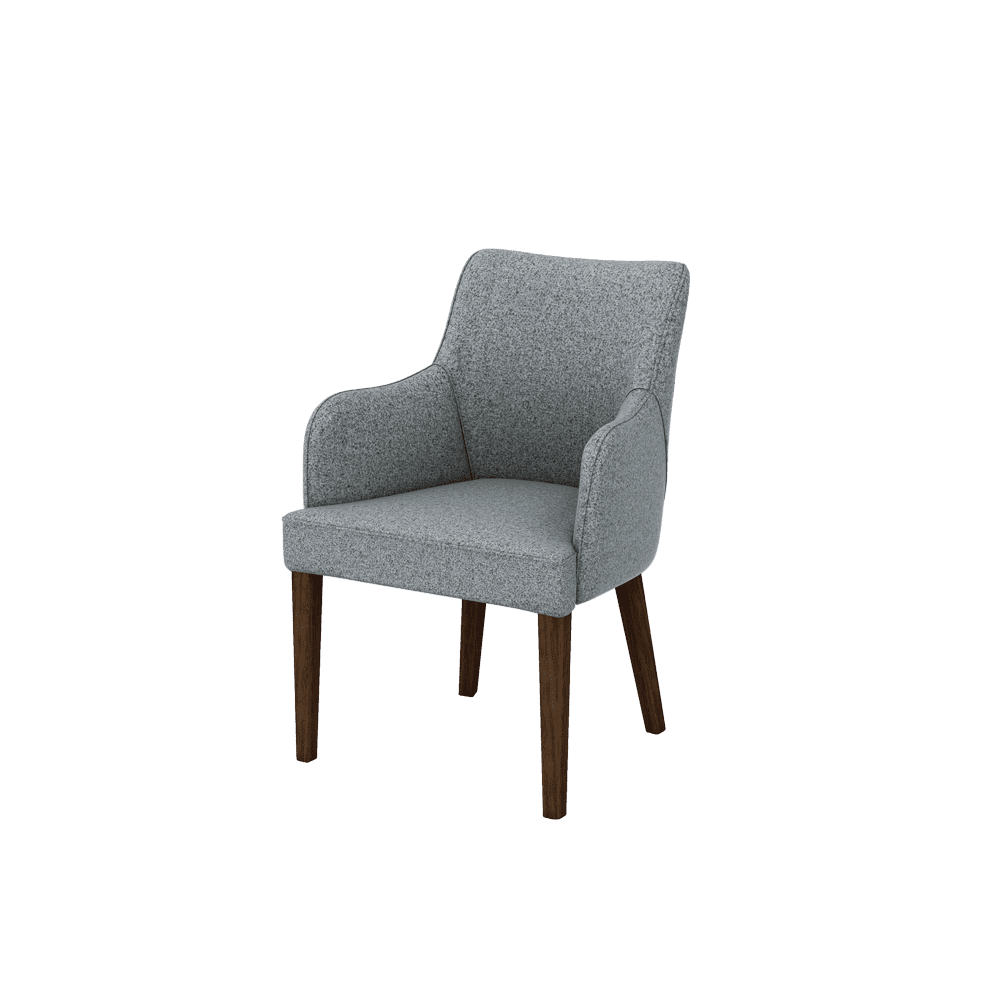 CALISTA – Fabric / Leather Dining Chair with Armrests