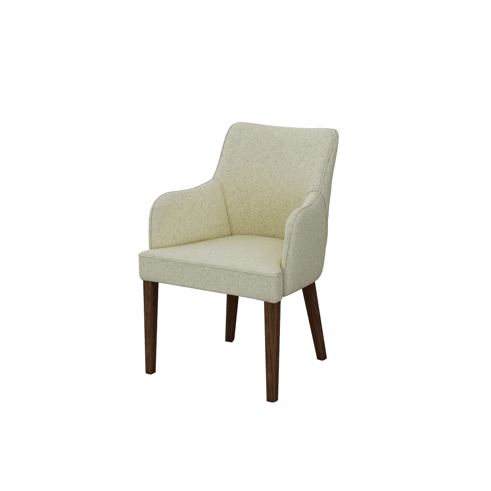 CALISTA – Fabric / Leather Dining Chair with Armrests