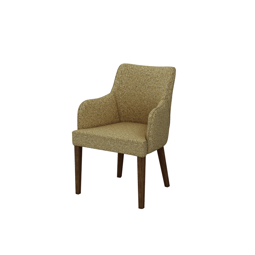 CALISTA – Fabric / Leather Dining Chair with Armrests