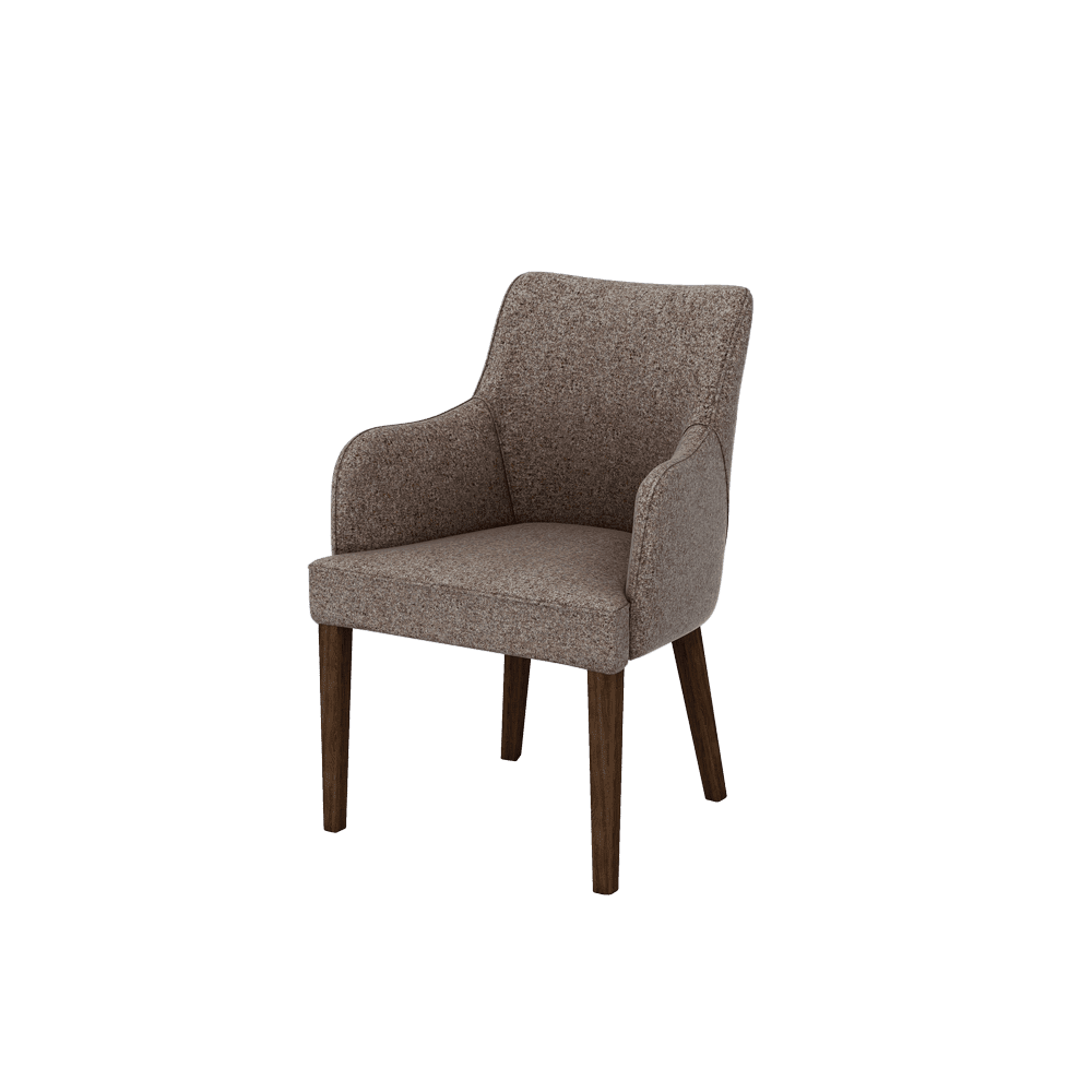 CALISTA – Fabric / Leather Dining Chair with Armrests