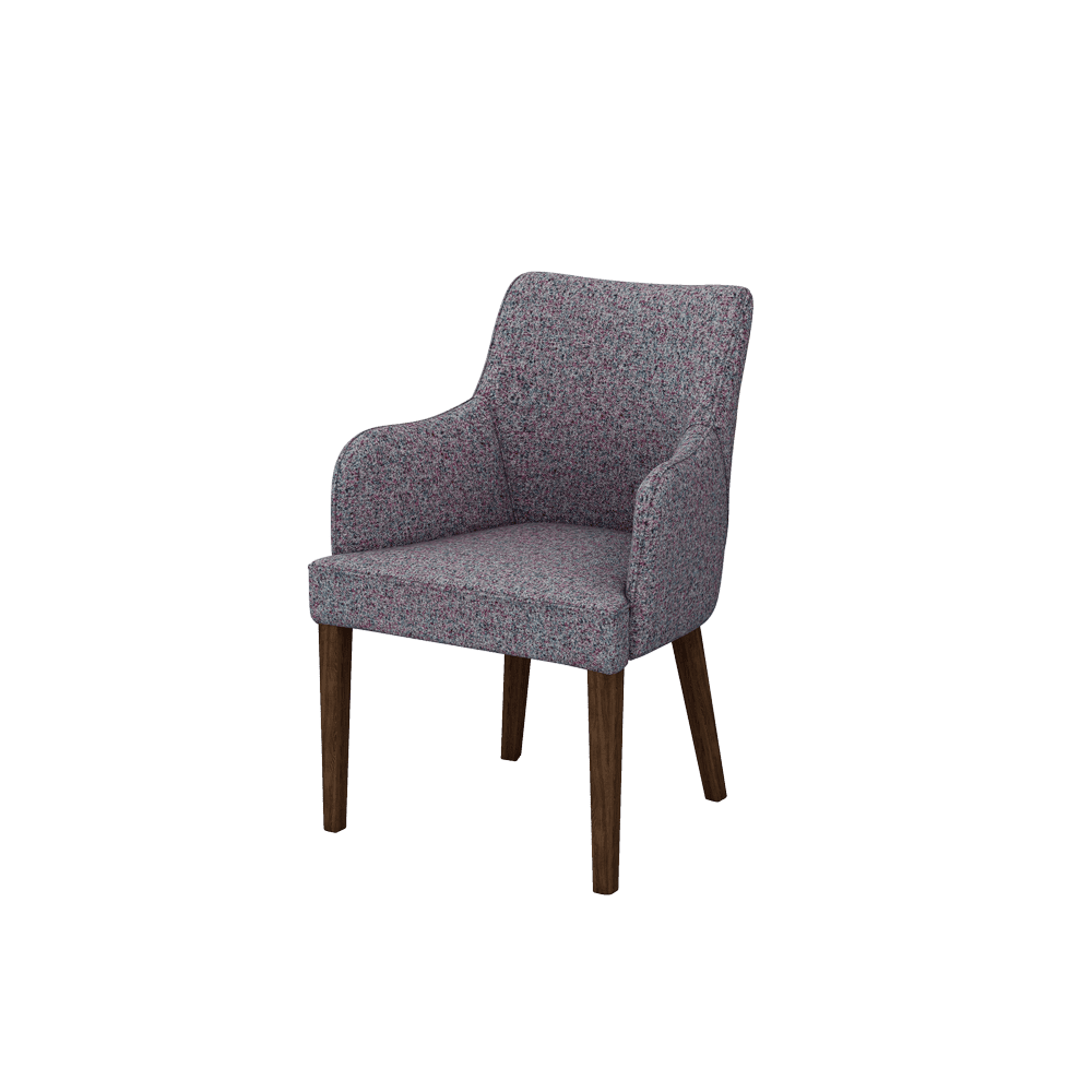 CALISTA – Fabric / Leather Dining Chair with Armrests