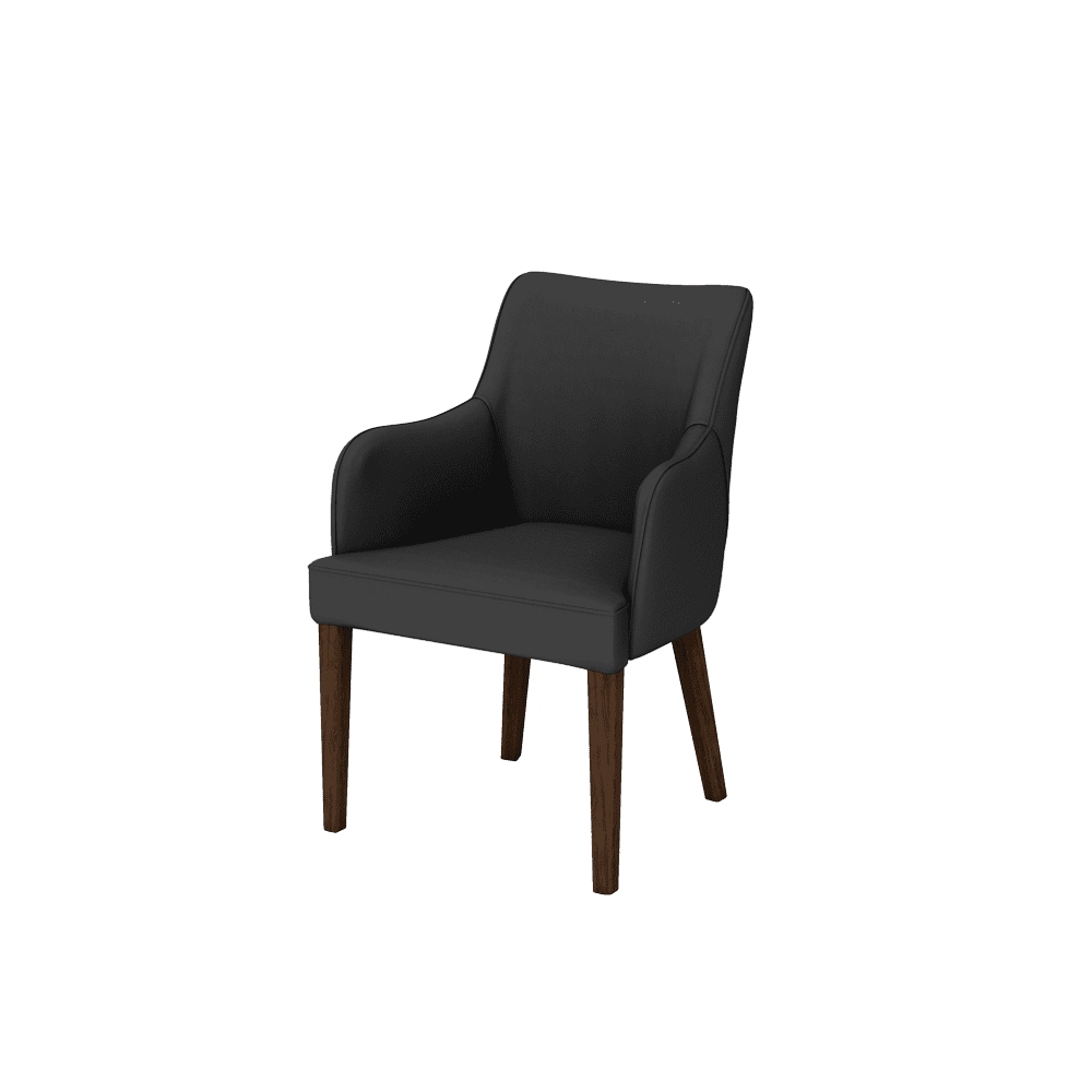 CALISTA – Fabric / Leather Dining Chair with Armrests