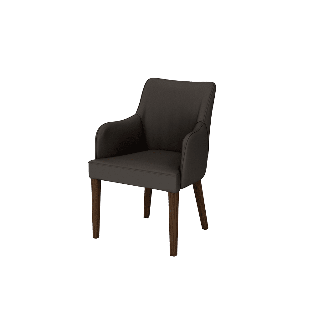 CALISTA – Fabric / Leather Dining Chair with Armrests