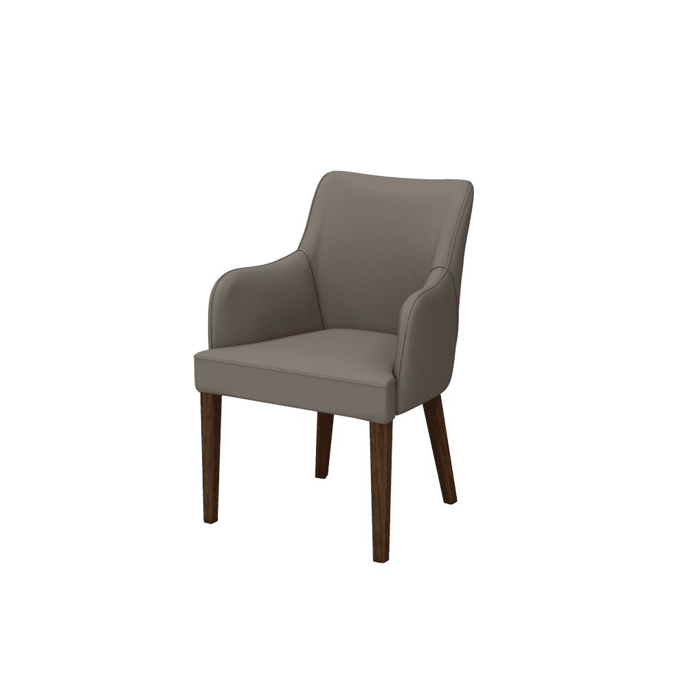 CALISTA – Fabric / Leather Dining Chair with Armrests
