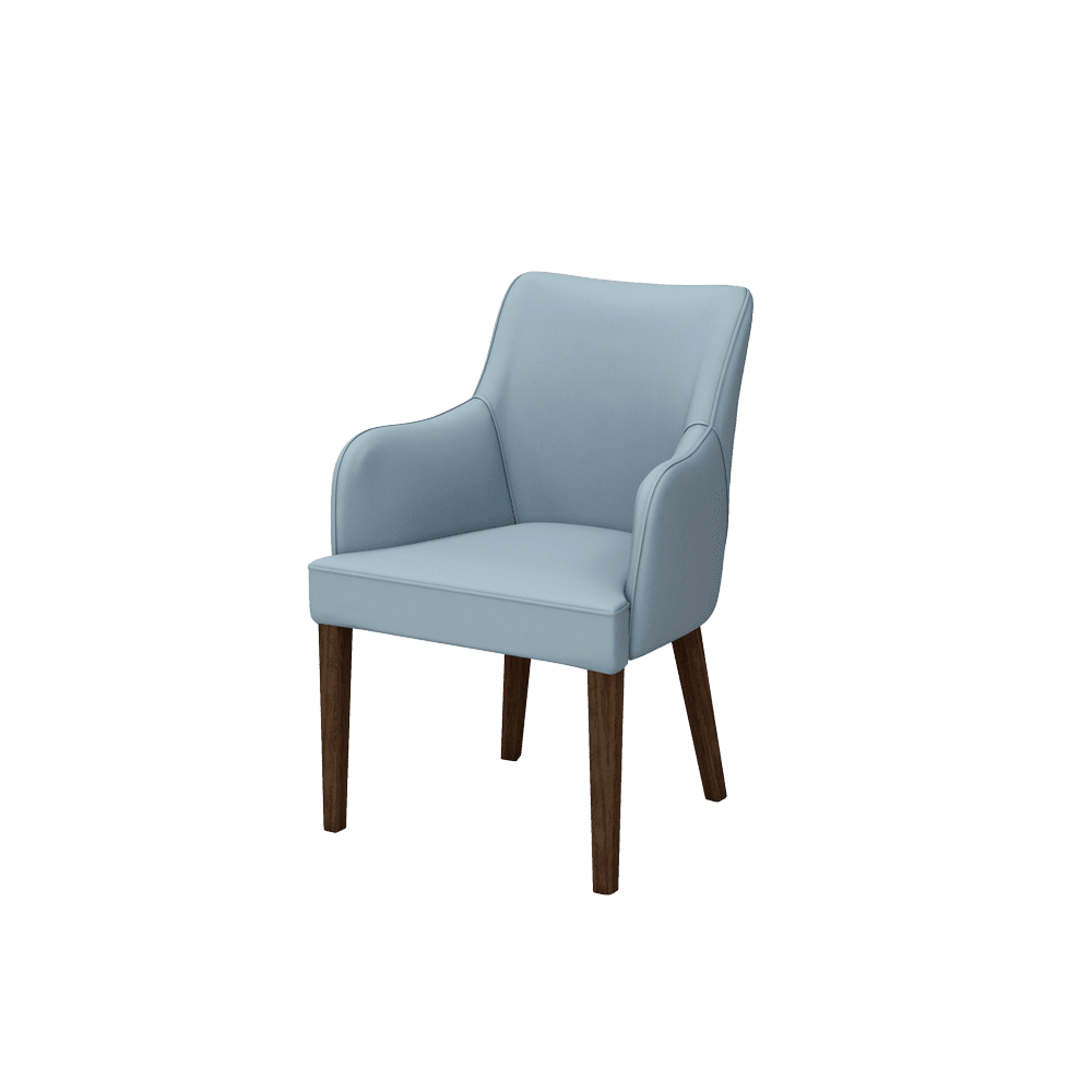 CALISTA – Fabric / Leather Dining Chair with Armrests