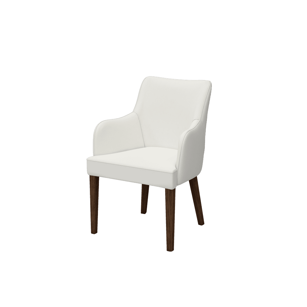 CALISTA – Fabric / Leather Dining Chair with Armrests