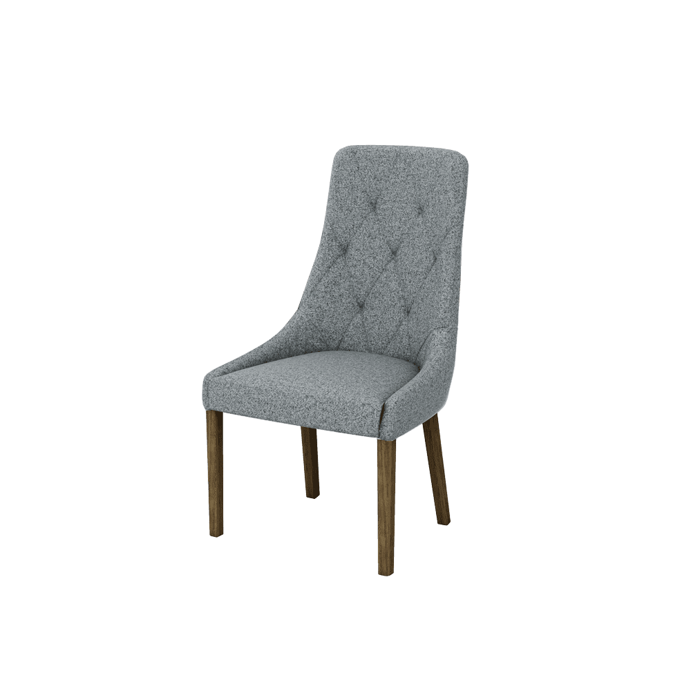 OPHELIA – Fabric / Leather Tufted Dining Chair