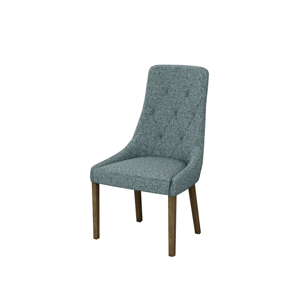 OPHELIA – Fabric / Leather Tufted Dining Chair