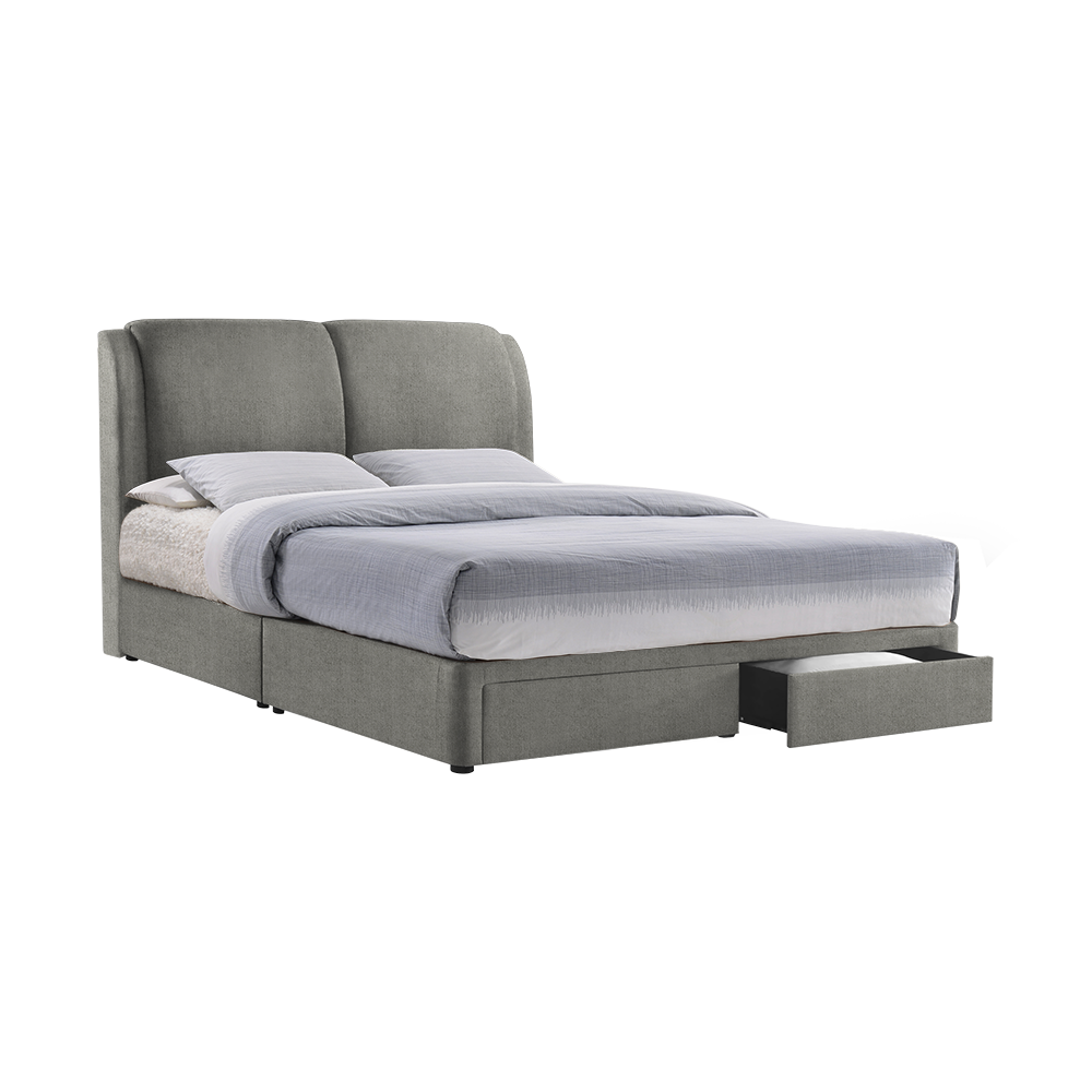 ALFRED - Mix & Match Divan Bed Frame (with drawer) - Single / Super Single / Queen / King