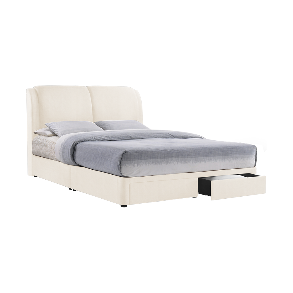 ALFRED - Mix & Match Divan Bed Frame (with drawer) - Single / Super Single / Queen / King