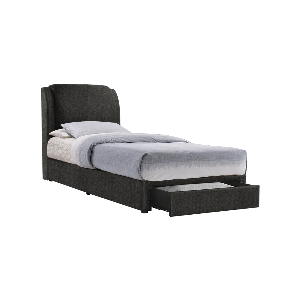 ALFRED - Mix & Match Divan Bed Frame (with drawer) - Single / Super Single / Queen / King