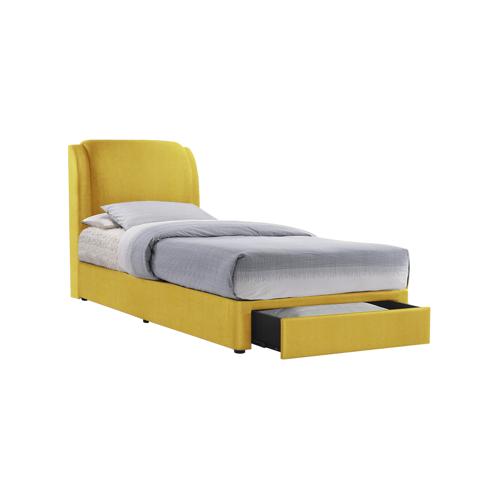 ALFRED - Mix & Match Divan Bed Frame (with drawer) - Single / Super Single / Queen / King