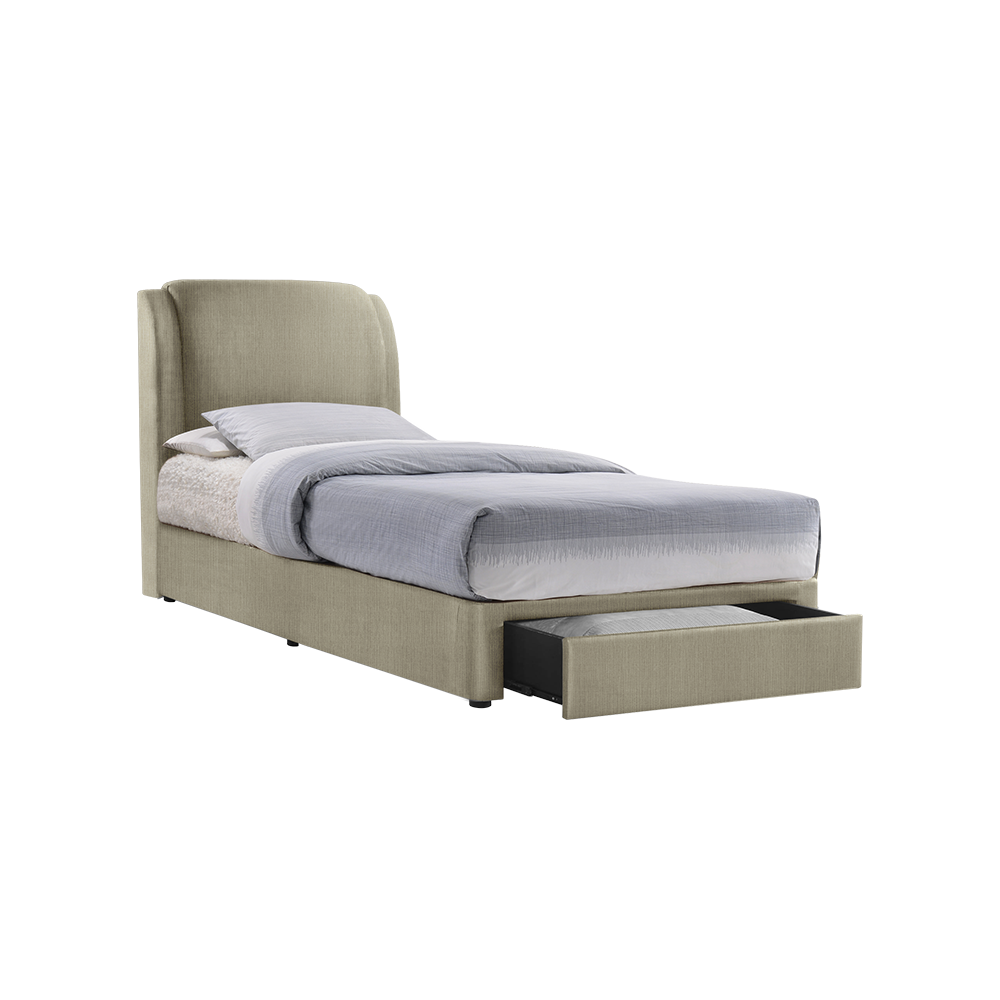 ALFRED - Mix & Match Divan Bed Frame (with drawer) - Single / Super Single / Queen / King