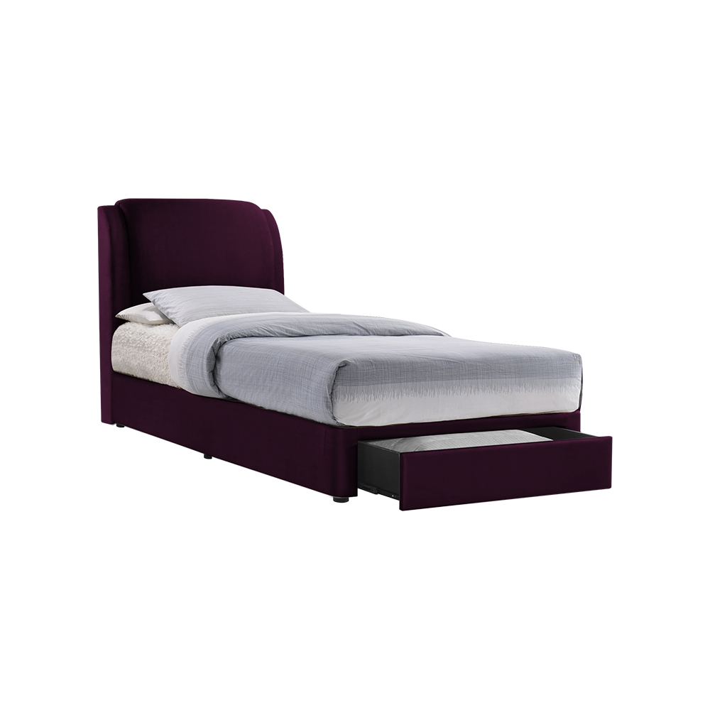 ALFRED - Mix & Match Divan Bed Frame (with drawer) - Single / Super Single / Queen / King