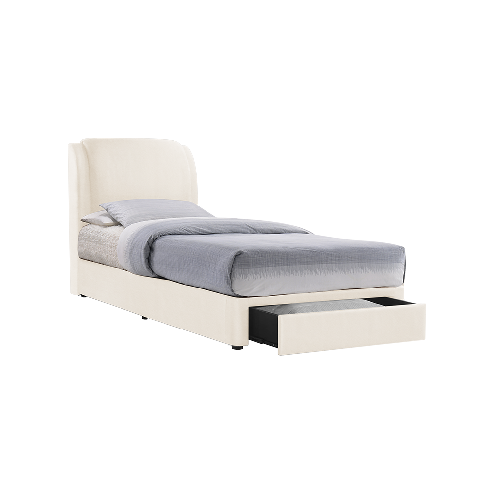 ALFRED - Mix & Match Divan Bed Frame (with drawer) - Single / Super Single / Queen / King