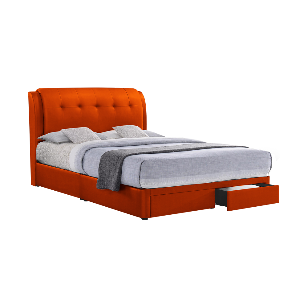 BENTLEY - Mix & Match Divan Bed Frame (with drawer) - Single / Super Single / Queen / King