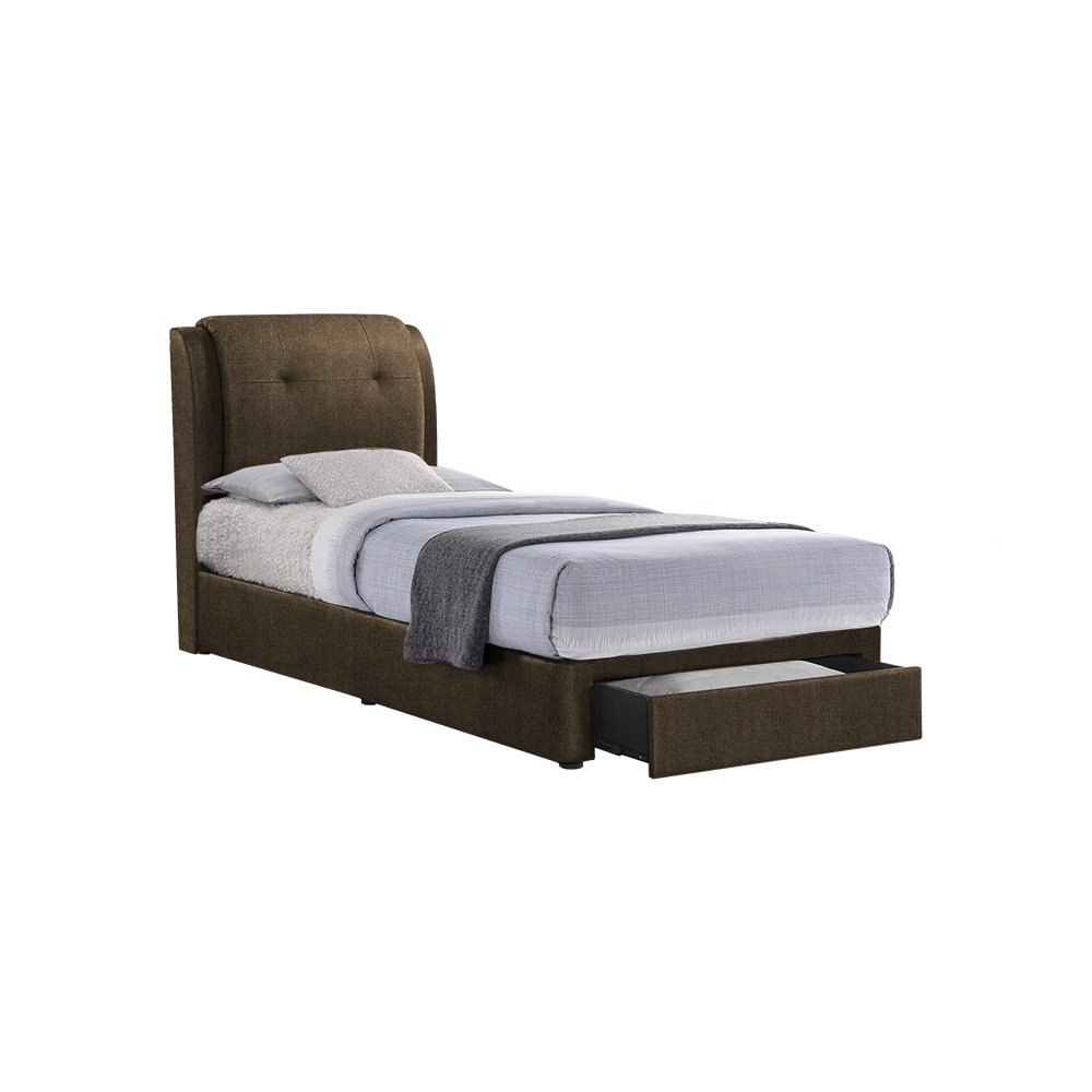 BENTLEY - Mix & Match Divan Bed Frame (with drawer) - Single / Super Single / Queen / King