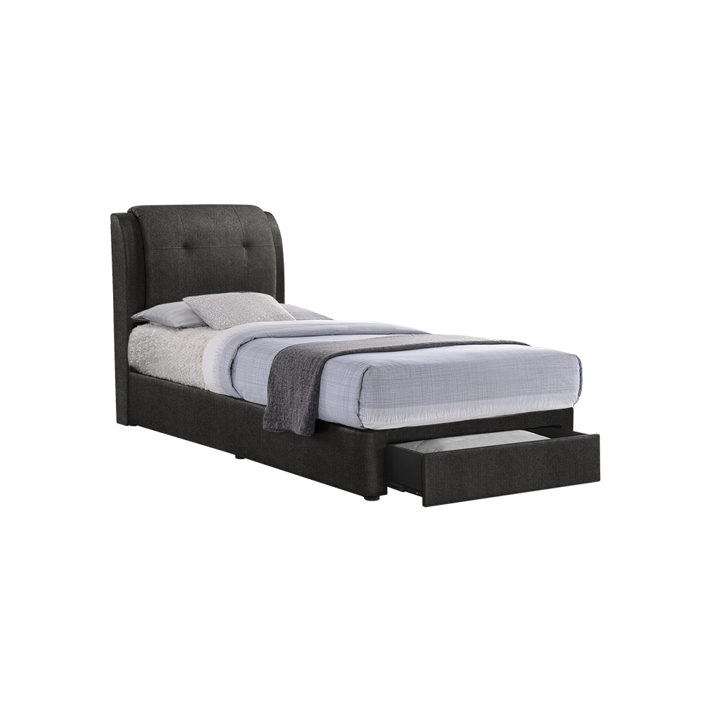 BENTLEY - Mix & Match Divan Bed Frame (with drawer) - Single / Super Single / Queen / King