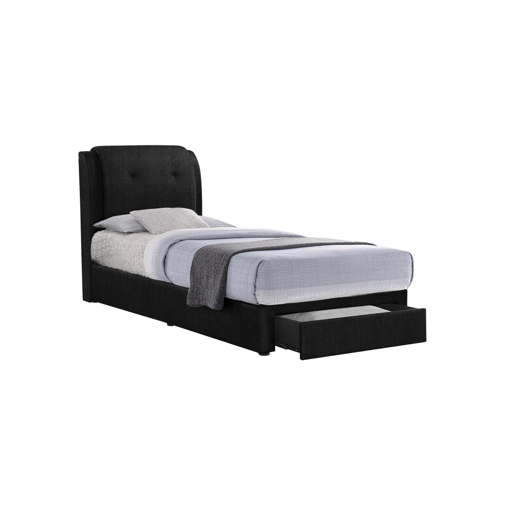 BENTLEY - Mix & Match Divan Bed Frame (with drawer) - Single / Super Single / Queen / King