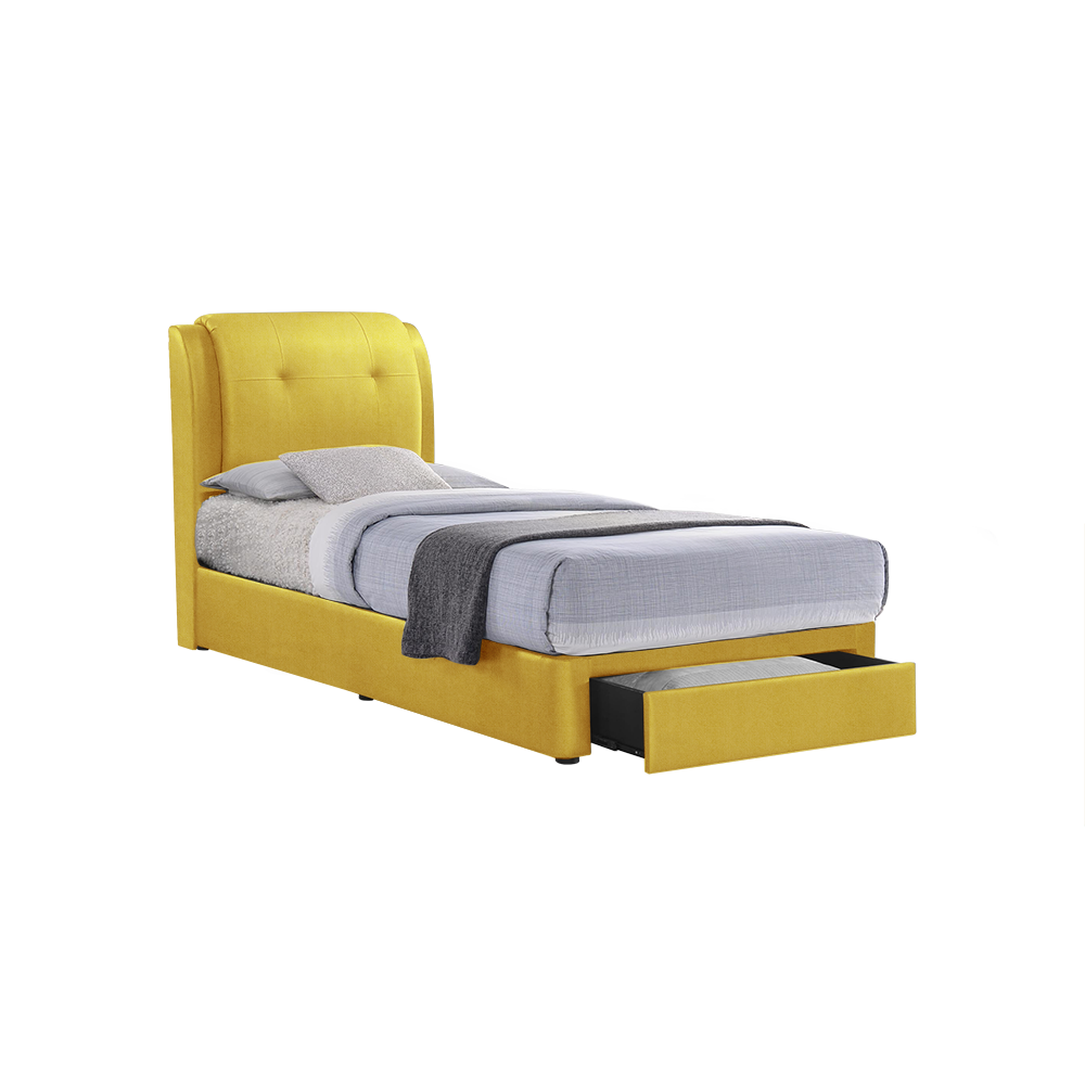BENTLEY - Mix & Match Divan Bed Frame (with drawer) - Single / Super Single / Queen / King
