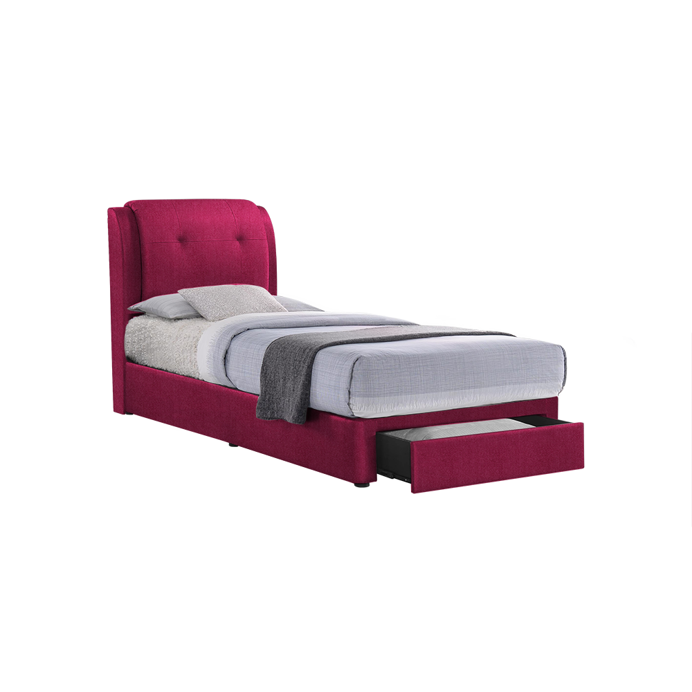BENTLEY - Mix & Match Divan Bed Frame (with drawer) - Single / Super Single / Queen / King
