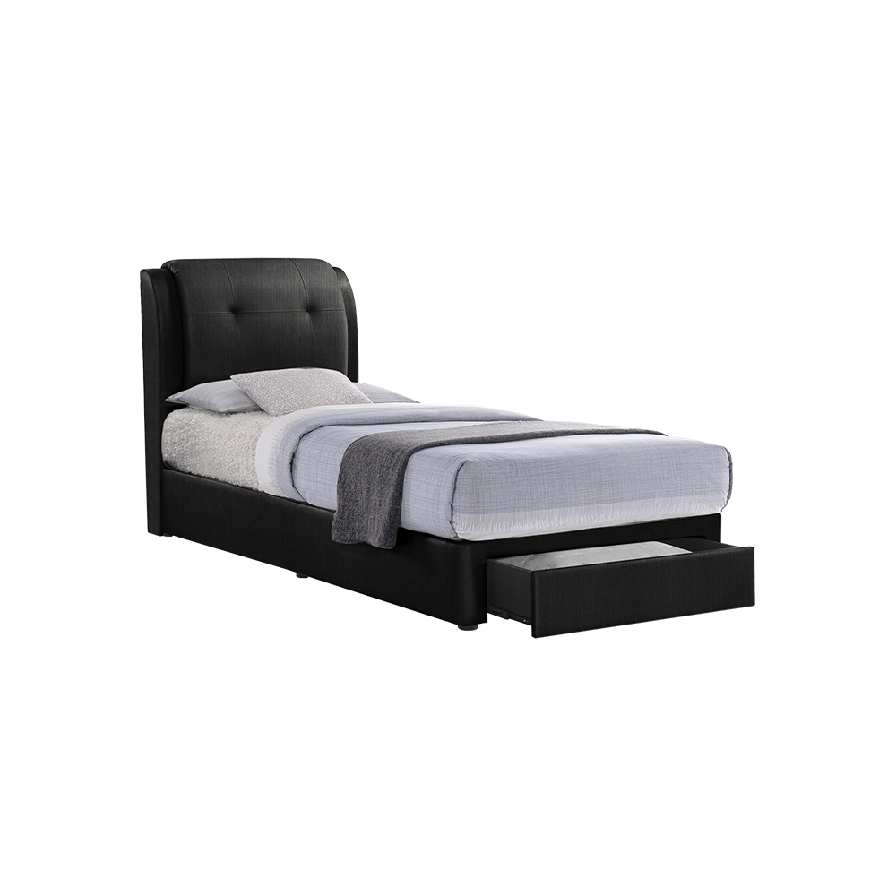 BENTLEY - Mix & Match Divan Bed Frame (with drawer) - Single / Super Single / Queen / King