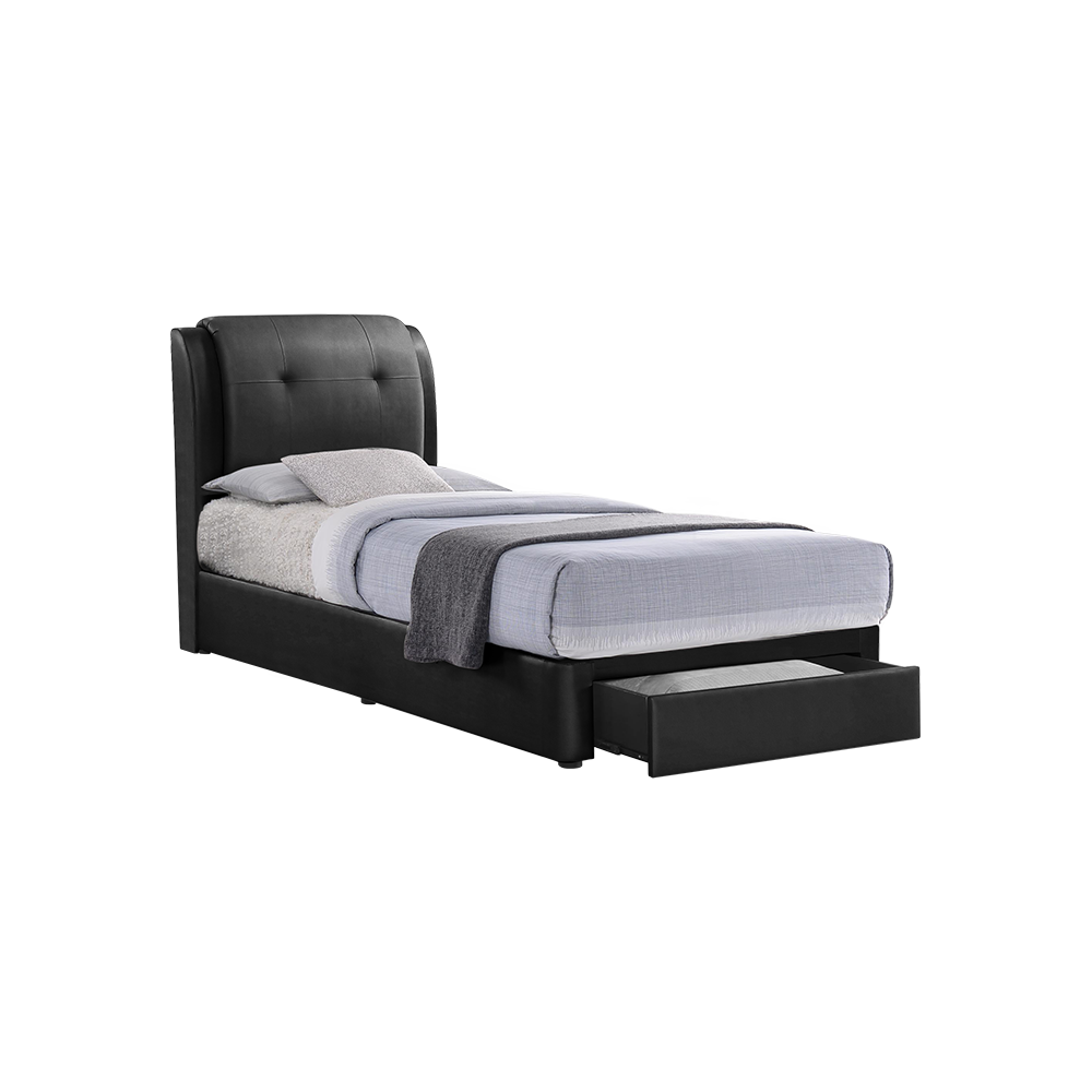 BENTLEY - Mix & Match Divan Bed Frame (with drawer) - Single / Super Single / Queen / King