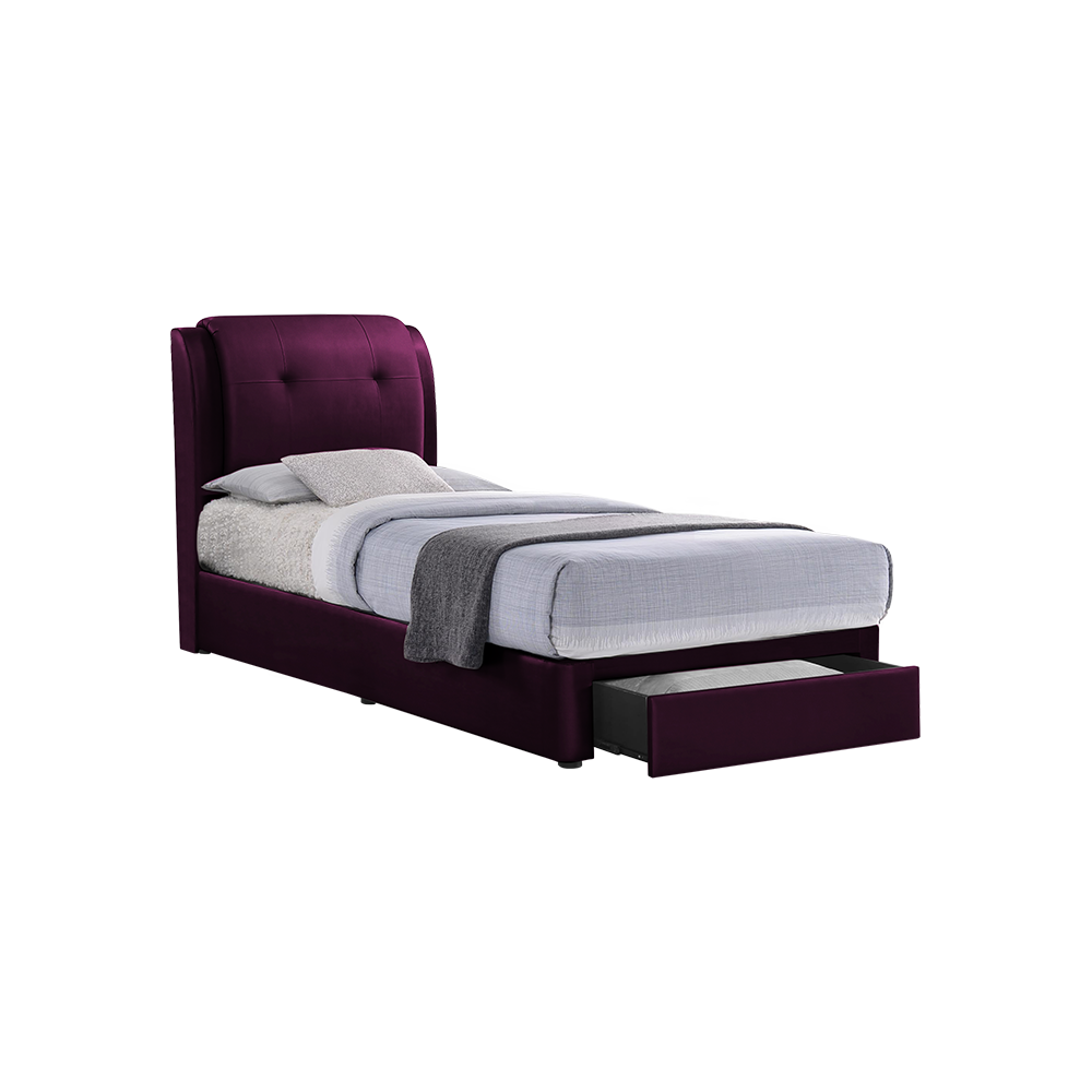 BENTLEY - Mix & Match Divan Bed Frame (with drawer) - Single / Super Single / Queen / King