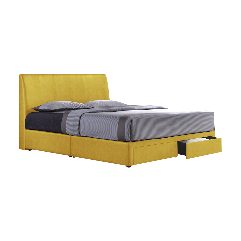 CAIRO - Mix & Match Divan Bed Frame (with drawer) - Single / Super Single / Queen / King