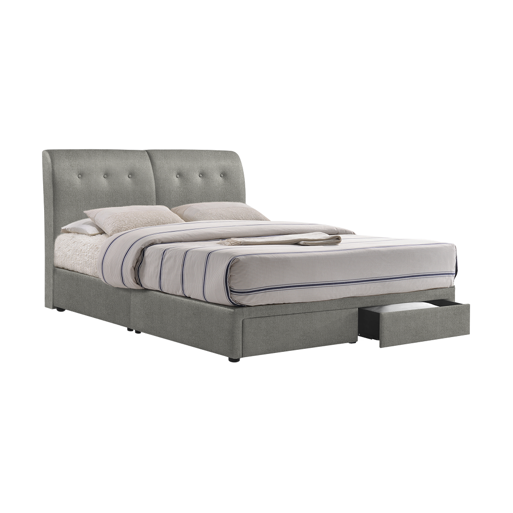 CLINTON - Mix & Match Divan Bed Frame (with drawer) - Single / Super Single / Queen / King