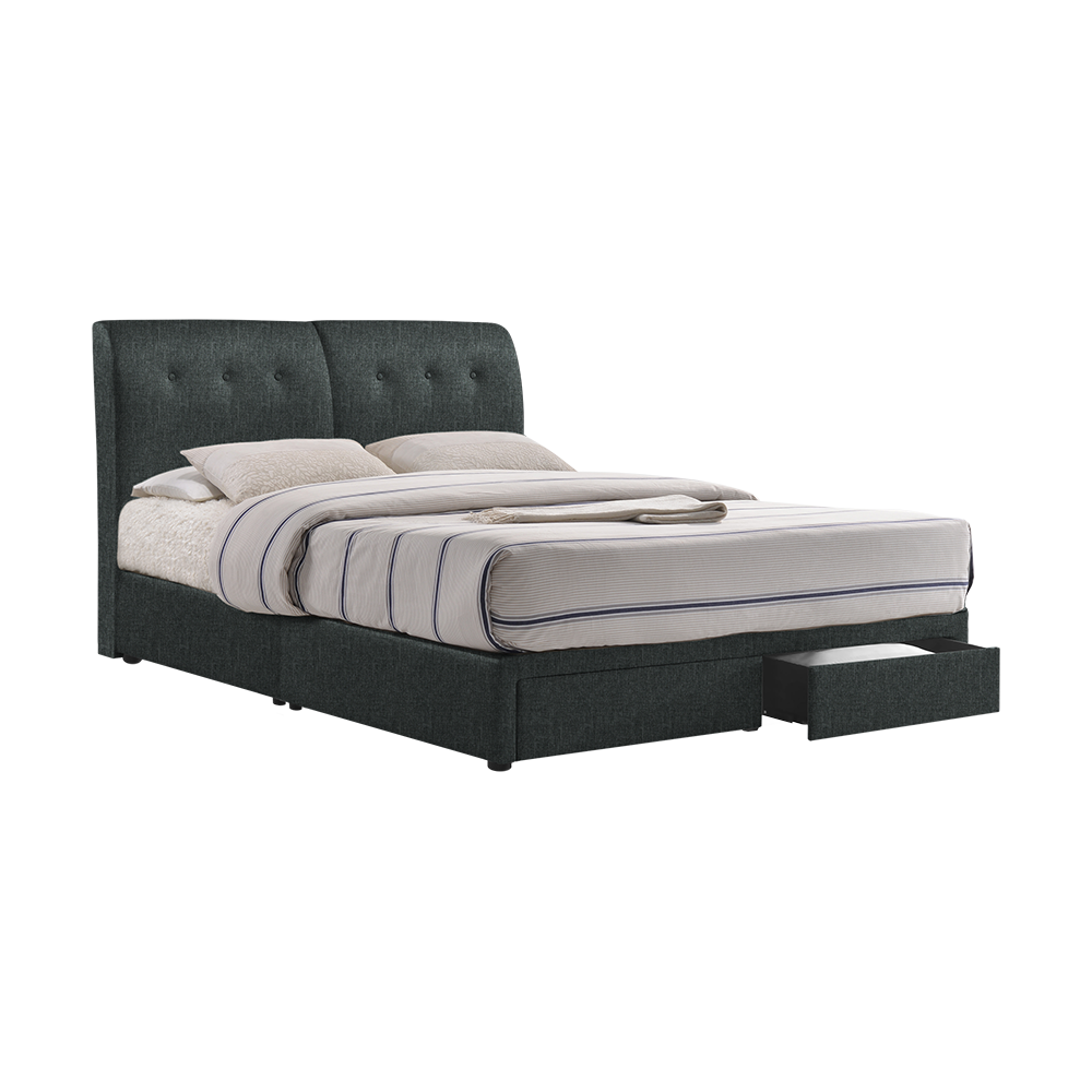 CLINTON - Mix & Match Divan Bed Frame (with drawer) - Single / Super Single / Queen / King