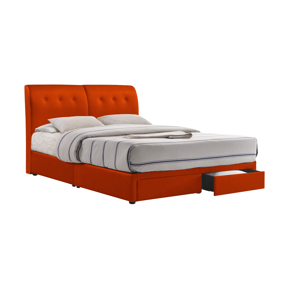 CLINTON - Mix & Match Divan Bed Frame (with drawer) - Single / Super Single / Queen / King