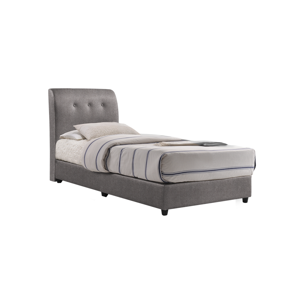 CLINTON - Mix & Match Divan Bed Frame (without drawer) - Single / Super Single / Queen / King