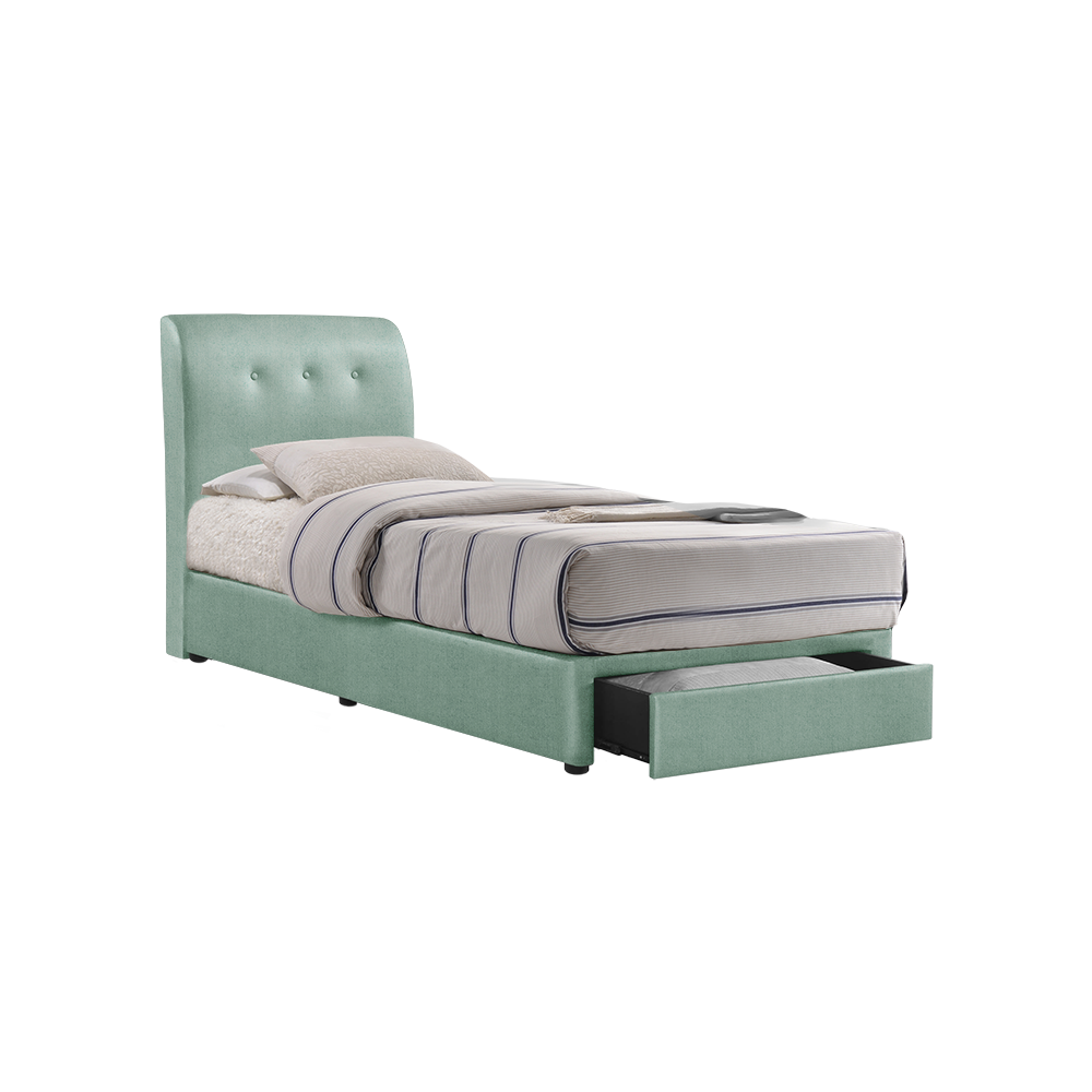 CLINTON - Mix & Match Divan Bed Frame (with drawer) - Single / Super Single / Queen / King