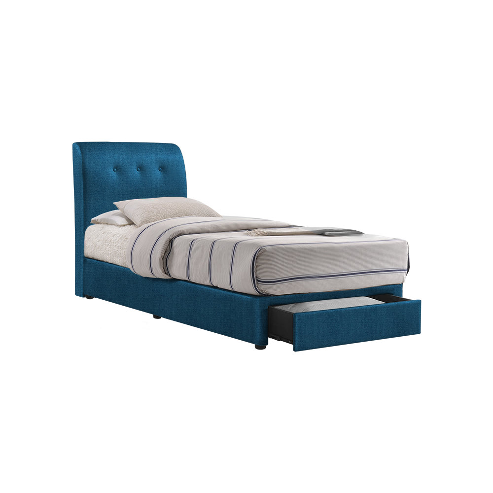 CLINTON - Mix & Match Divan Bed Frame (with drawer) - Single / Super Single / Queen / King