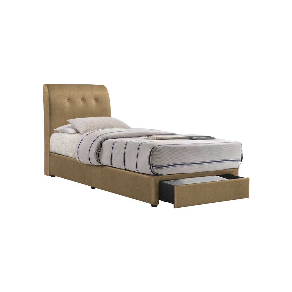 CLINTON - Mix & Match Divan Bed Frame (with drawer) - Single / Super Single / Queen / King