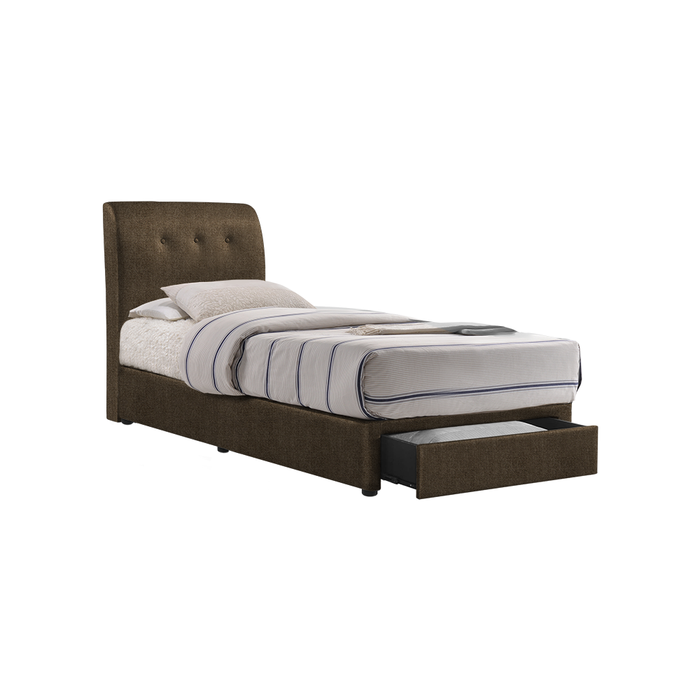 CLINTON - Mix & Match Divan Bed Frame (with drawer) - Single / Super Single / Queen / King