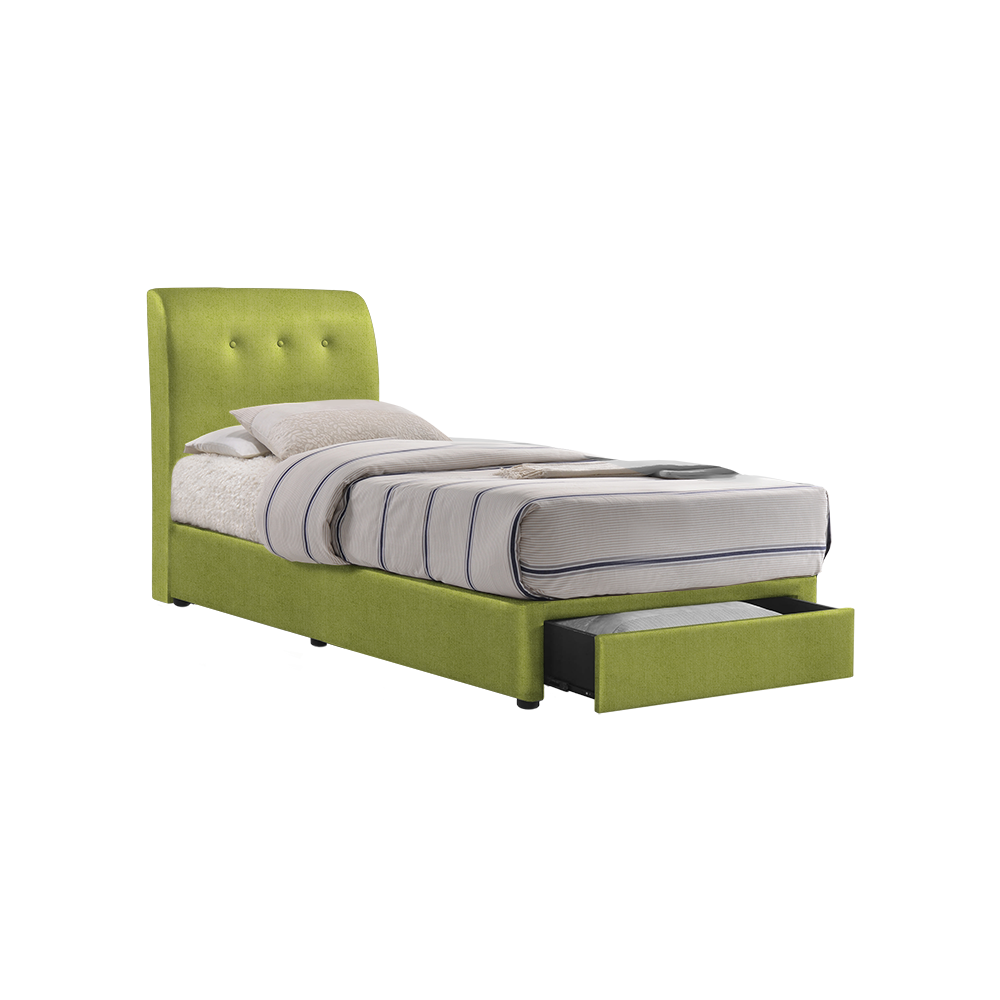 CLINTON - Mix & Match Divan Bed Frame (with drawer) - Single / Super Single / Queen / King