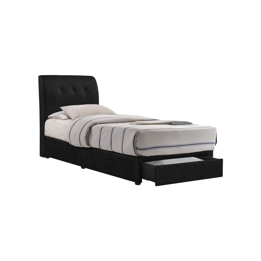 CLINTON - Mix & Match Divan Bed Frame (with drawer) - Single / Super Single / Queen / King