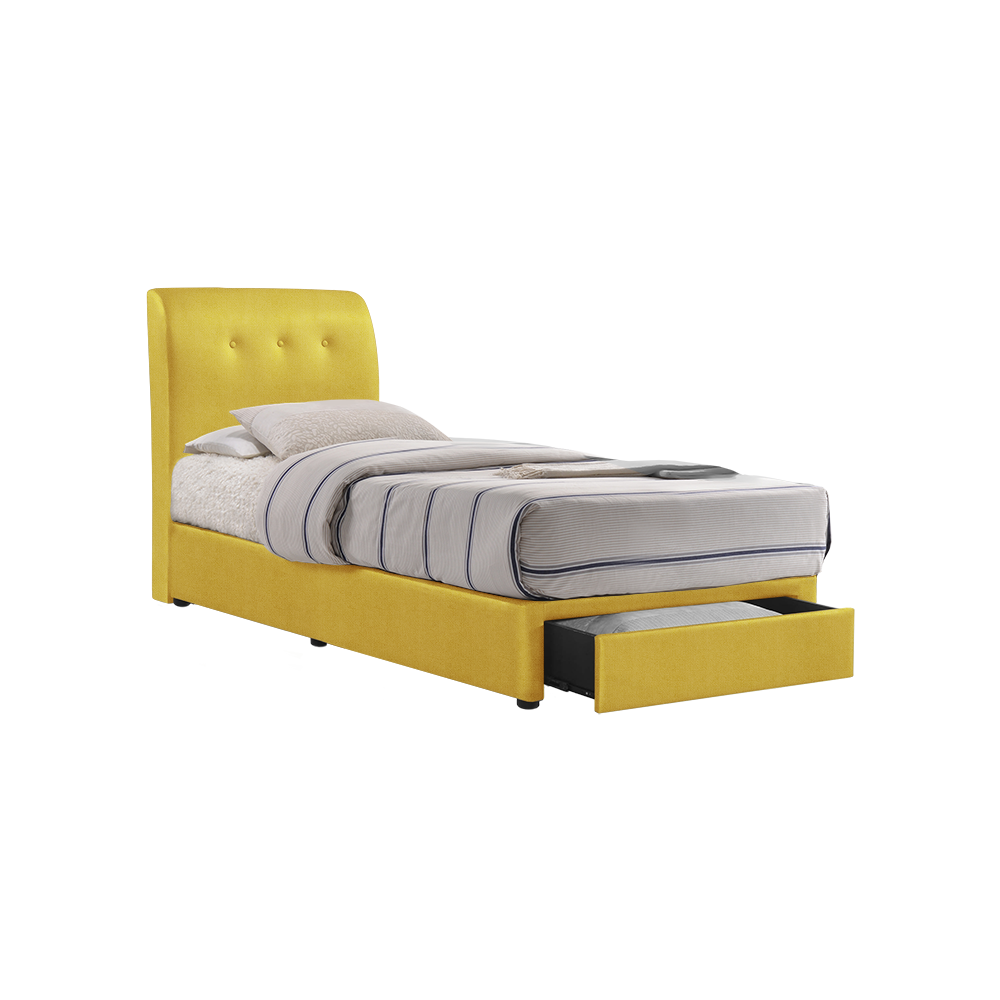 CLINTON - Mix & Match Divan Bed Frame (with drawer) - Single / Super Single / Queen / King