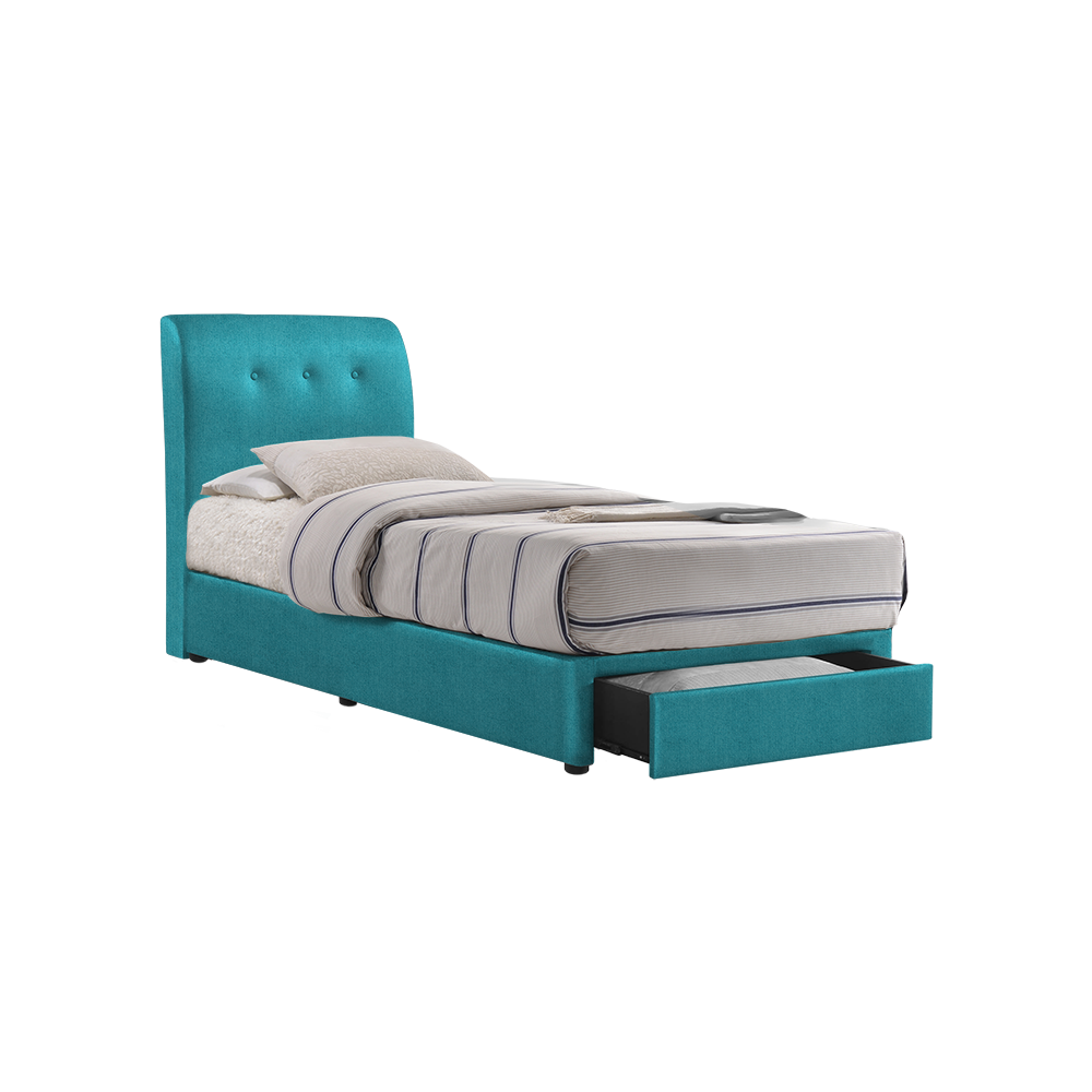 CLINTON - Mix & Match Divan Bed Frame (with drawer) - Single / Super Single / Queen / King