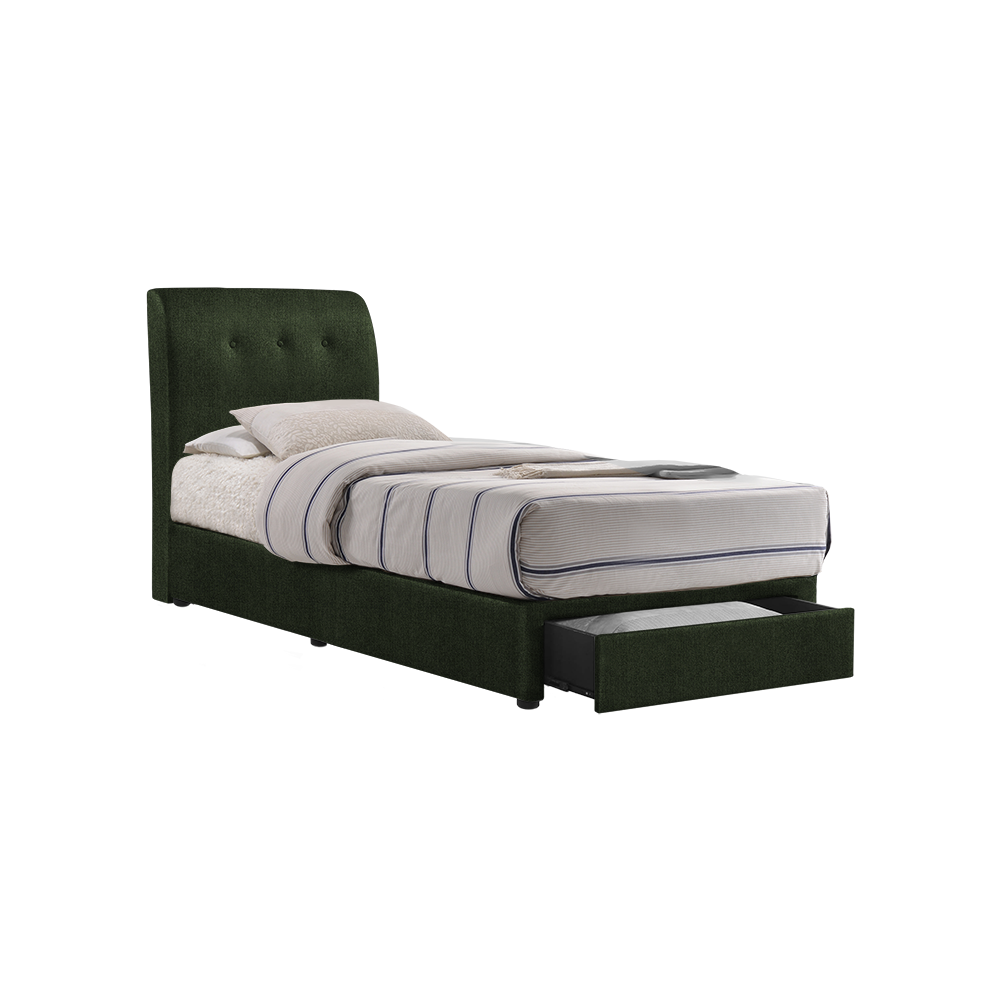 CLINTON - Mix & Match Divan Bed Frame (with drawer) - Single / Super Single / Queen / King